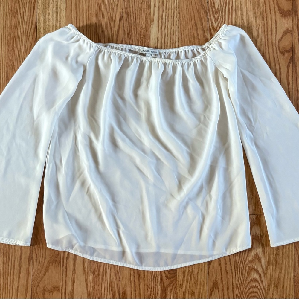 Elegant White Off-Shoulder Women's Top
